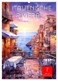Italienische Riviera - wunderschöne Küste (Wandkalender 2025 DIN A2 hoch), CALVENDO Monatskalender - Peter Roder