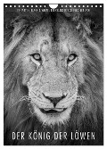 FineArt in Black and White: Der König der Löwen (Wandkalender 2025 DIN A4 hoch), CALVENDO Monatskalender - Ingo Gerlach