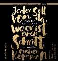 Cover-Bild zum Titel 'Jeder soll von da, wo er ist, einen Schritt näher kommen' von 'Navid Kermani'