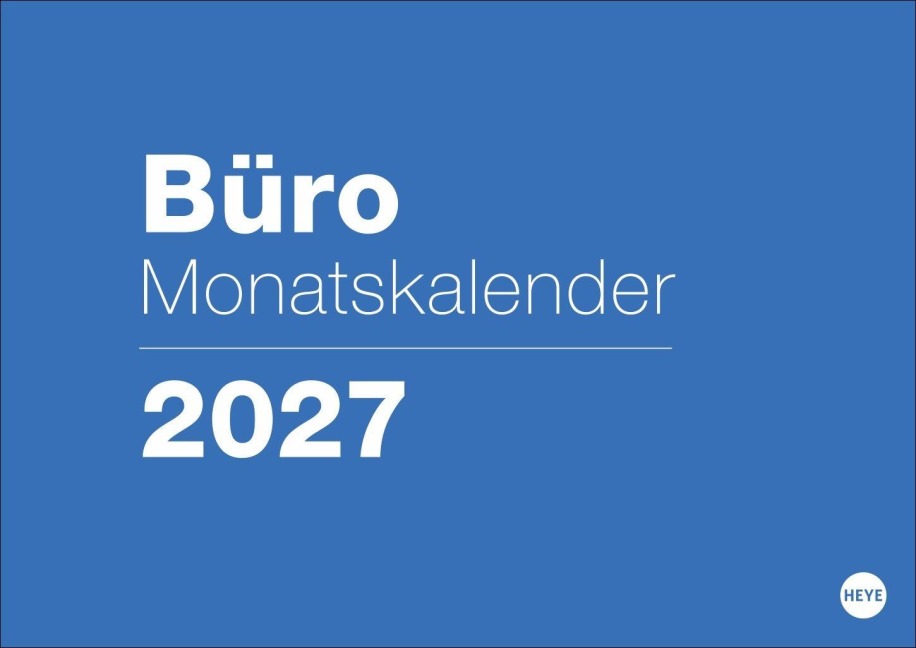 Büro Monatsplaner 2027 - 
