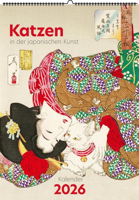 Katzen in der japanischen Kunst. Wandkalender 2026 - 