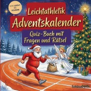 Cover-Bild zum Titel 'Leichtathletik-Adventskalender: Quiz-Buch mit Fragen und Rätsel' von 'Schlauvento Interactive'