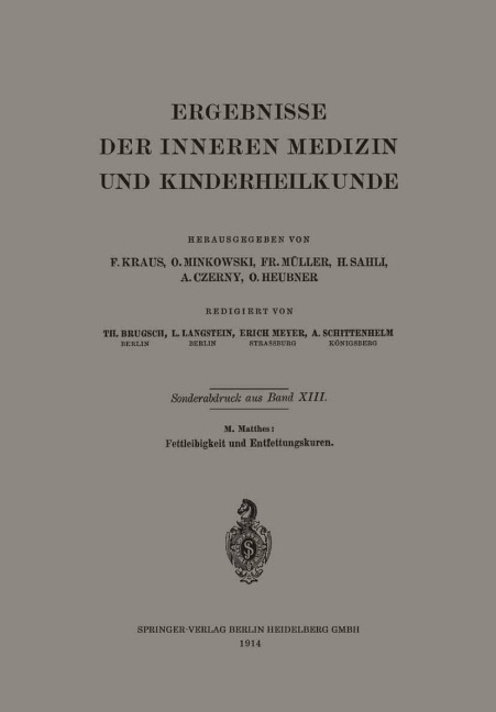 Fettleibigkeit und Entfettungskuren - Markus Mathes