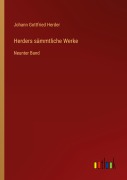 Cover-Bild zum Titel 'Herders sämmtliche Werke' von 'Johann Gottfried Herder'