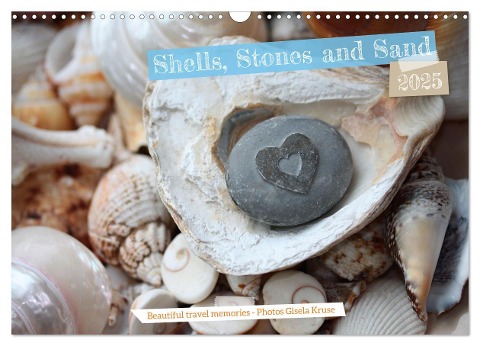 Shells, Stones and Sand (Wall Calendar 2025 DIN A3 landscape), CALVENDO 12 Month Wall Calendar - Gisela Kruse