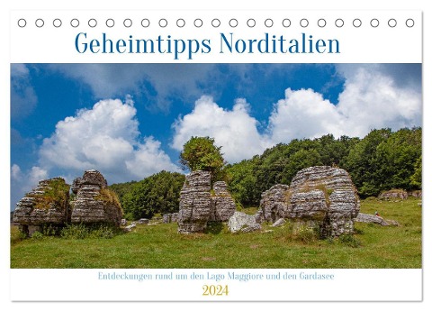 Geheimtipps Norditalien (Tischkalender 2024 DIN A5 quer), CALVENDO Monatskalender - Ursula Di Chito