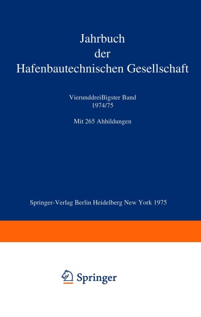Jahrbuch der Hafenbautechnischen Gesellschaft - Arved Bolle, Reinhart Kühn