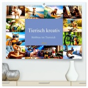 Tierisch kreativ: Hobbies im Tierreich (hochwertiger Premium Wandkalender 2026 DIN A2 quer), Kunstdruck in Hochglanz - Ivy Mueller