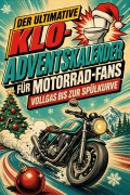 Cover-Bild zum Titel 'Der ultimative Klo-Adventskalender für Motorrad-Fans' von 'Ava Lang'