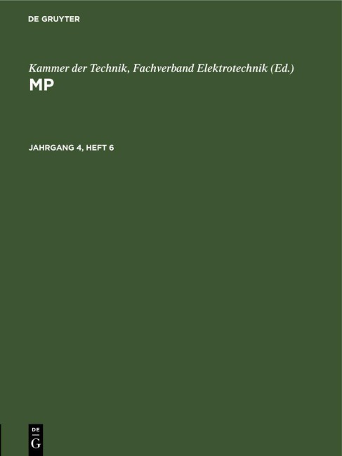 MP. Jahrgang 4, Heft 6 - 