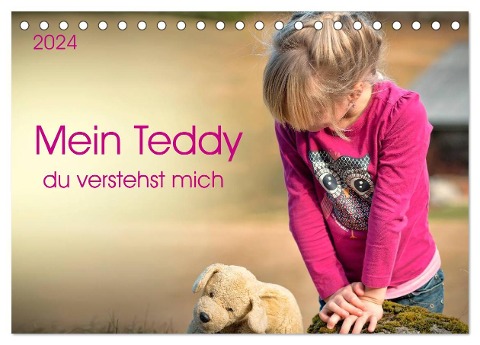 Mein Teddy - du verstehst mich (Tischkalender 2024 DIN A5 quer), CALVENDO Monatskalender - Peter Roder