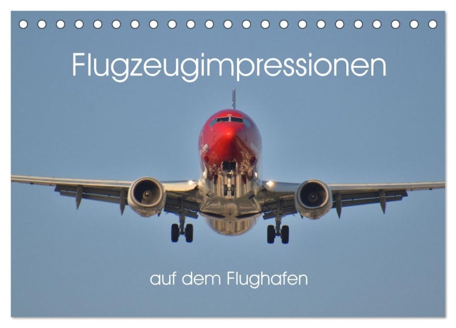 Flugzeugimpressionen auf dem Flughafen (Tischkalender 2025 DIN A5 quer), CALVENDO Monatskalender - Matthias Merz