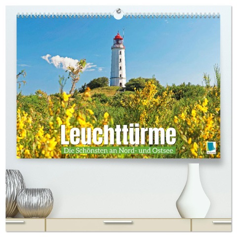 Leuchttürme: Die Schönsten an Nord- und Ostsee (hochwertiger Premium Wandkalender 2025 DIN A2 quer), Kunstdruck in Hochglanz - Calvendo Calvendo