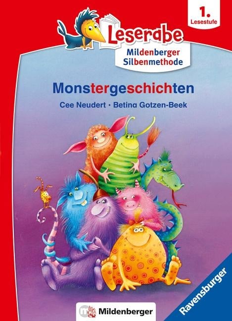 Monstergeschichten - lesen lernen mit dem Leseraben - Erstlesebuch - Kinderbuch ab 6 Jahren mit Silbengeschichten zum Lesenlernen (Leserabe 1. Klasse mit Mildenberger Silbenmethode) - Cee Neudert