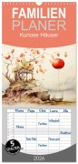 Cover-Bild zum Titel 'Familienplaner 2026 - Kuriose Häuser mit 5 Spalten (Wandkalender, 21 x 45 cm) CALVENDO' von 'Daniela Tapper'