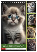 Cover-Bild zum Titel 'Süße Katzenkinder (Tischkalender 2026 DIN A5 hoch), CALVENDO Monatskalender' von 'Steffen Gierok-Latniak'