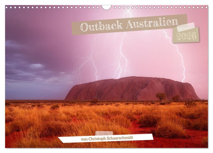 Outback Australien (Wandkalender 2026 DIN A3 quer), CALVENDO Monatskalender - Christoph Schaarschmidt