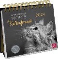 Postkartenkalender 2024: Inspirierende Worte für Katzenfreunde - 