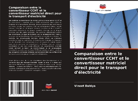 Comparaison entre le convertisseur CCHT et le convertisseur matriciel direct pour le transport d'électricité - Vineet Dahiya