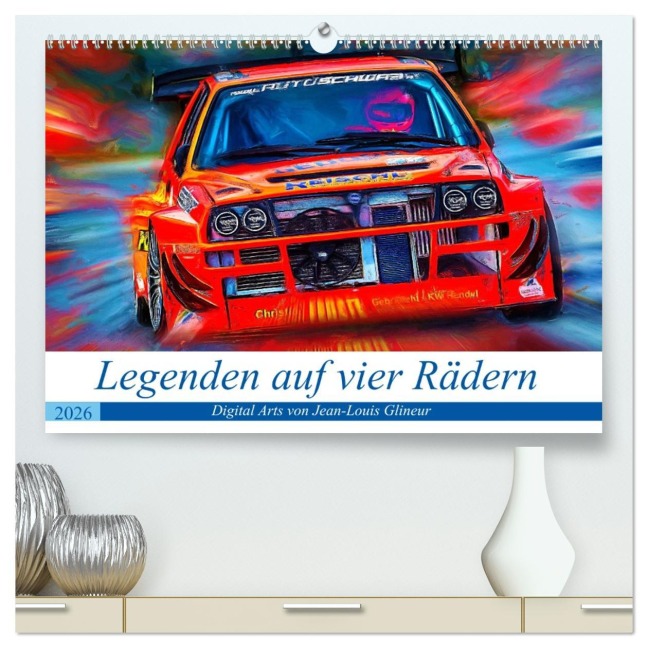Legenden auf vier Rädern (hochwertiger Premium Wandkalender 2026 DIN A2 quer), Kunstdruck in Hochglanz - Jean-Louis Glineur