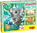 Puzzles Koala, Faultier & Co. 3 x 24 Teile - 