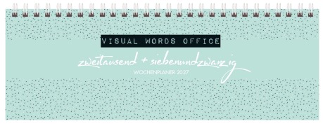 Cover-Bild zum Titel 'Tischquerkalender Visual Words Office 2027' von ''
