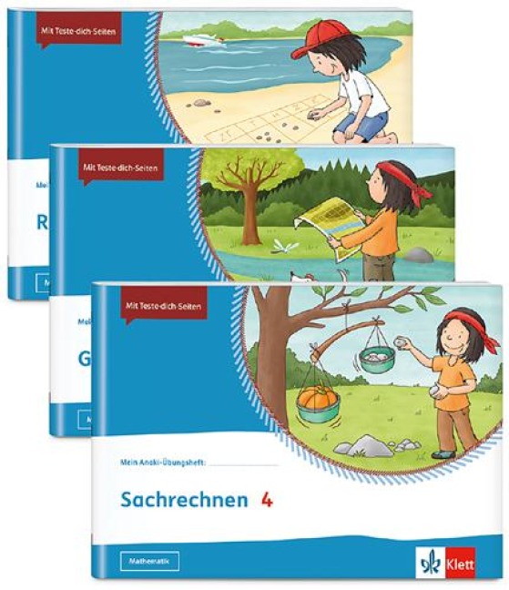 Mein Anoki-Übungsheft. Paket Mathematik 4. Richtig rechnen, Geometrie, Sachrechnen - 