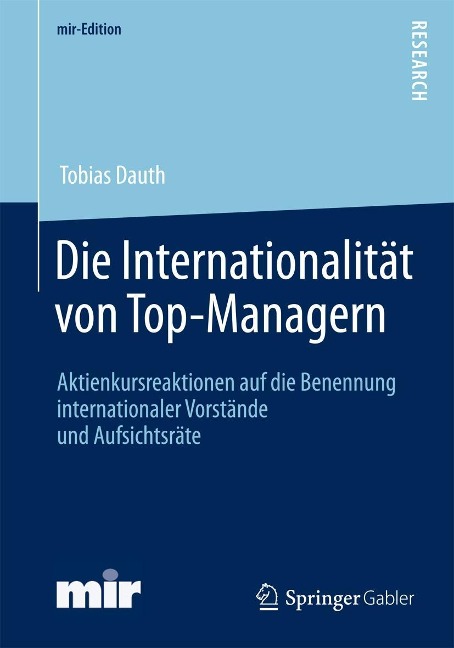 Die Internationalität von Top-Managern - Tobias Dauth