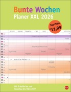 Cover-Bild zum Titel 'Bunte Wochen Planer XXL 2026' von ''