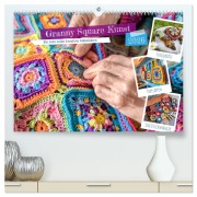 Cover-Bild zum Titel 'Granny Square Kunst - Ein Jahr voller kreativer Häkelideen (hochwertiger Premium Wandkalender 2026 DIN A2 quer), Kunstdruck in Hochglanz' von 'Anja Frost'