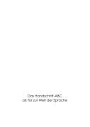 Cover-Bild zum Titel 'Das Handschrift-Abc' von 'Susanne Dorendorff'