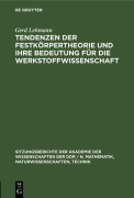 Cover-Bild zum Titel 'Tendenzen der Festkörpertheorie und ihre Bedeutung für die Werkstoffwissenschaft' von 'Gerd Lehmann'