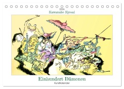 Cover-Bild zum Titel 'Kawanabe Kyosai - Einhundert Dämonen Kunstkalender (Tischkalender 2026 DIN A5 quer), CALVENDO Monatskalender' von 'Timearts Kunstkalender'