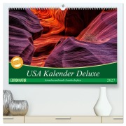 Cover-Bild zum Titel 'USA Kalender Deluxe (hochwertiger Premium Wandkalender 2027 DIN A2 quer), Kunstdruck in Hochglanz' von 'Patrick Leitz'