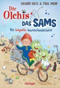Cover-Bild zum Titel 'Die Olchis und das Sams 1. Die kaputte Wunschmaschine' von 'Erhard Dietl, Paul Maar'