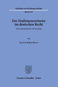Cover-Bild zum Titel 'Der Einfirmenvertreter im deutschen Recht' von 'Kai Uwe Robert Berrer'