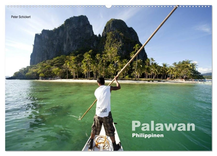 Palawan (Wandkalender 2025 DIN A2 quer), CALVENDO Monatskalender - Peter Schickert