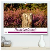 Heidelandschaft im Farbenspiel der Natur (hochwertiger Premium Wandkalender 2026 DIN A2 quer), Kunstdruck in Hochglanz - Petra Giesecke