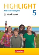 Cover-Bild zum Titel 'Highlight 5. Jahrgangsstufe - Mittelschule Bayern - Workbook mit Audios online' von 'Gwen Berwick'