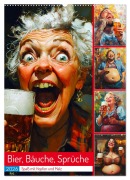 Cover-Bild zum Titel 'Bier, Bäuche, Sprüche. Spaß mit Hopfen und Malz (Wandkalender 2026 DIN A2 hoch), CALVENDO Monatskalender' von 'Rose Hurley'
