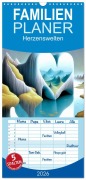 Familienplaner 2026 - Herzenswelten mit 5 Spalten (Wandkalender, 21 x 45 cm) CALVENDO - Garrulus Glandarius
