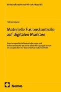 Cover-Bild zum Titel 'Materielle Fusionskontrolle auf digitalen Märkten' von 'Tobias Gawaz'