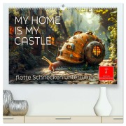 Cover-Bild zum Titel 'My home is my castle - flotte Schnecken unterwegs (hochwertiger Premium Wandkalender 2026 DIN A2 quer), Kunstdruck in Hochglanz' von 'Peter Roder'