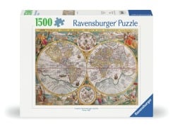 Cover-Bild zum Titel 'Erwachsenenpuzzle 1500 Teile - Weltkarte 1594' von ''