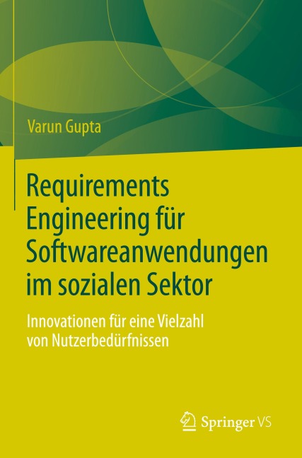 Requirements Engineering für Softwareanwendungen im sozialen Sektor - Varun Gupta