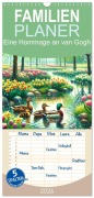 Cover-Bild zum Titel 'Familienplaner 2026 - Eine Hommage an van Gogh mit 5 Spalten (Wandkalender, 21 x 45 cm) CALVENDO' von 'Marco Warstat'