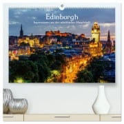 Cover-Bild zum Titel 'Edinburgh - Impressionen aus der schottischen Hauptstadt (hochwertiger Premium Wandkalender 2026 DIN A2 quer), Kunstdruck in Hochglanz' von 'Christian Müller'