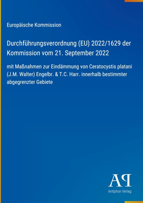 Durchführungsverordnung (EU) 2022/1629 der Kommission vom 21. September 2022 - Europäische Kommission