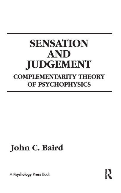 Sensation and Judgment - John C. Baird