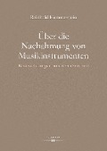 Cover-Bild zum Titel 'Über die Nachahmung von Musikinstrumenten' von 'Reinhold Hammerstein'